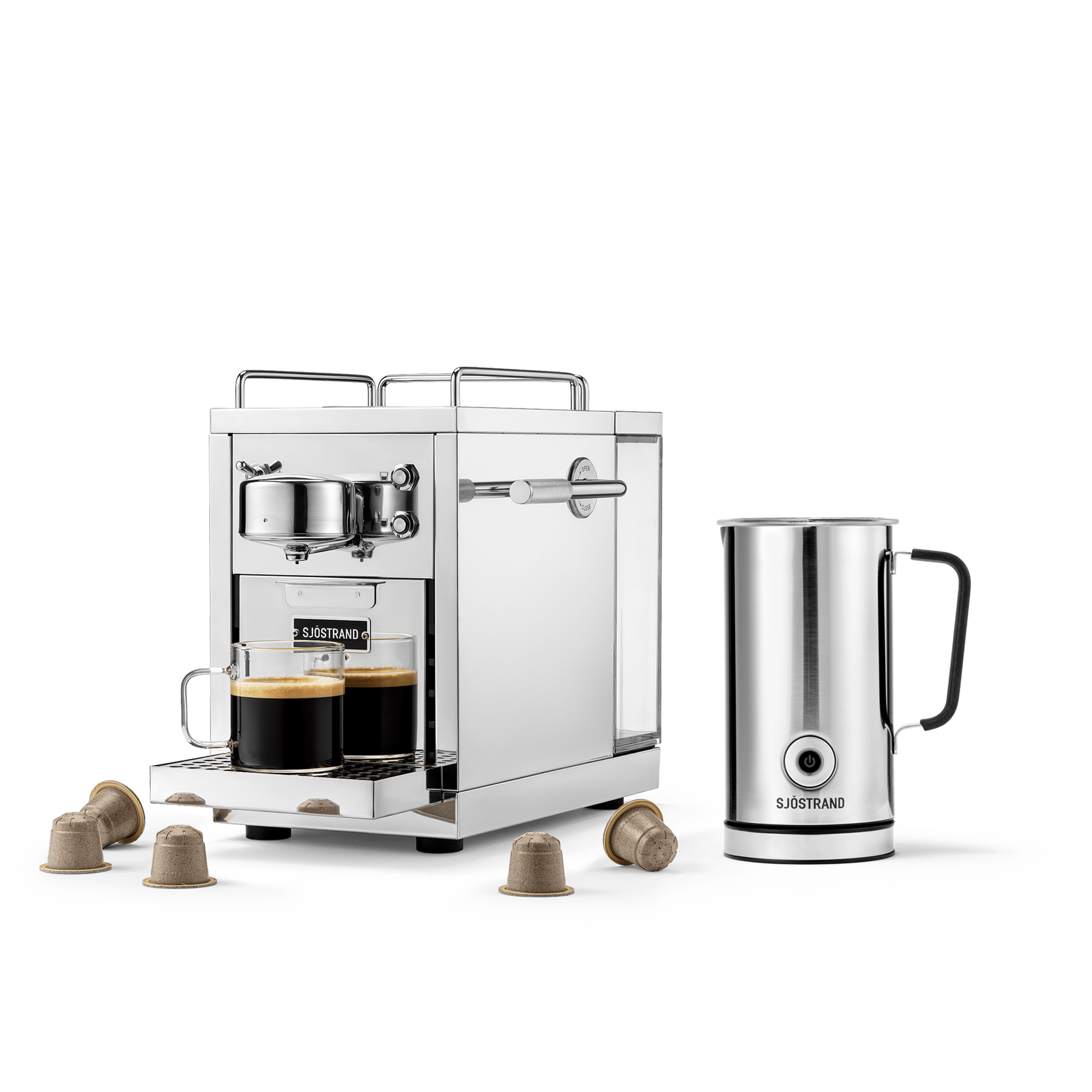 Original 2.0 & Milk Frother | Steel | Sjöstrand Original 2.0 & Milk Frother | Steel | Sjöstrand