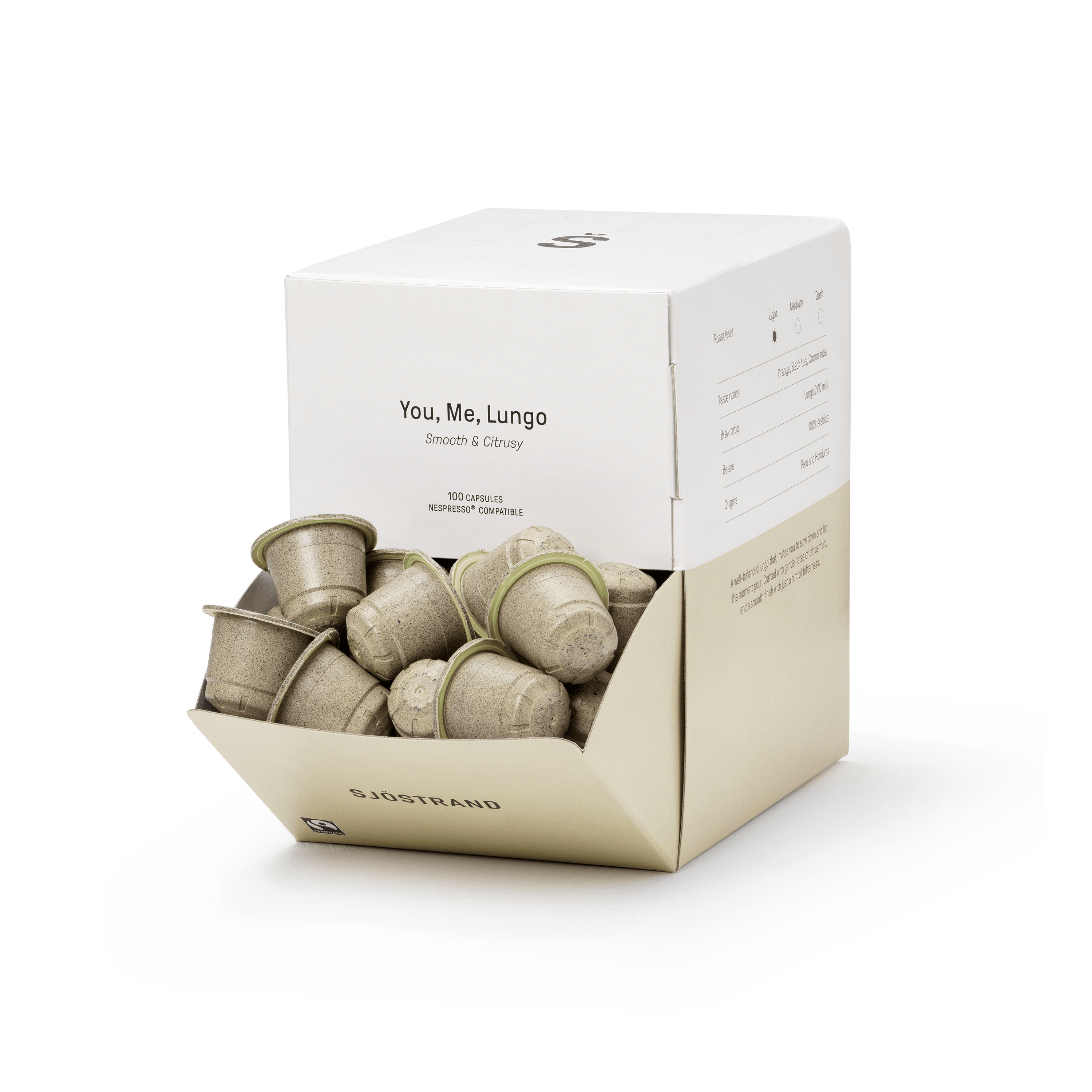 Bulk box of You, Me, Lungo coffee capsules by Sjöstrand image
