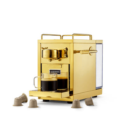 The Original 2.0 Brass capsule coffee machine compatible with Nespresso® Original capsules - by Sjöstrand