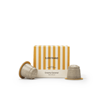 Creamy Caramel coffee capsules compatible with Nespresso® Original machines - by Sjöstrand