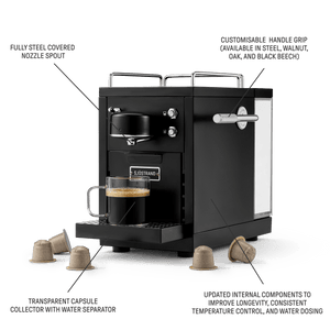 The Original 2.0 Black coffee machine with Milk Frother - Sjötrand